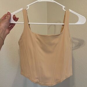 Corset like cropped top